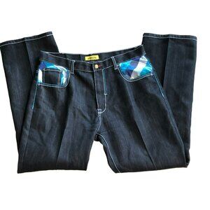 Urban Label Jeans Mens 38x34 High Rise Retro Hip Hop Skater Streetwear flaw